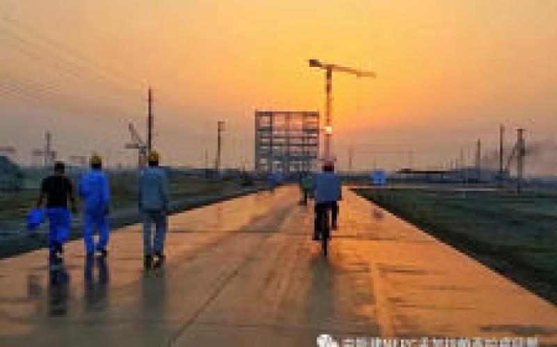 孟加拉國總理到中國能建北方建投東電一公司EPC總承包的孟加拉最大的燃煤電站項目視察。