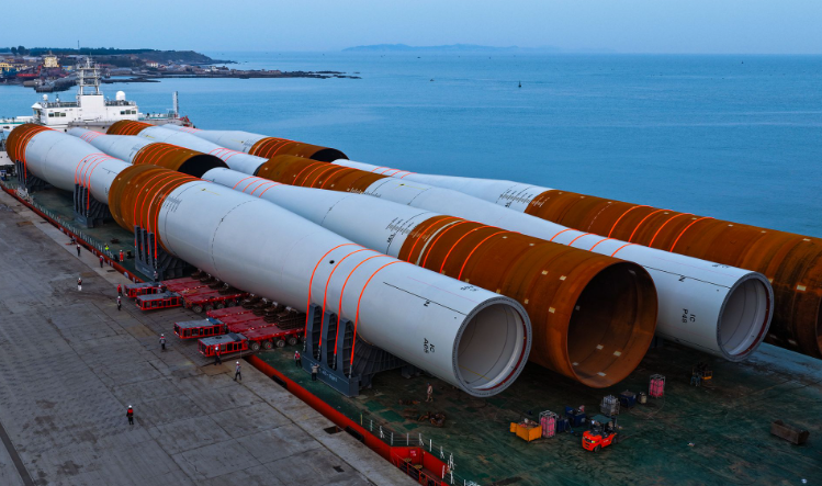 大金重工完成Inch Cape海上風電場單樁基礎交付任務