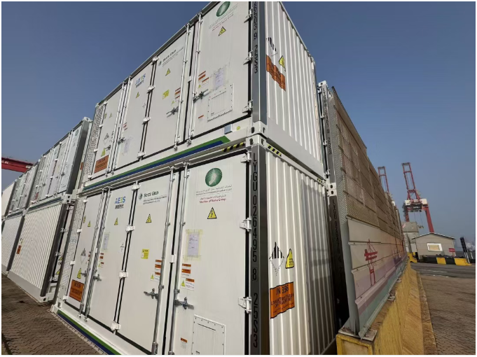 阿曼2GWh儲能電池艙設備供貨項目已完成國內集港交付
